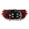 2" Wide Sharp Spiked Studded Leather Dog Collars