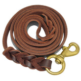 Braided Leather Dog Leash